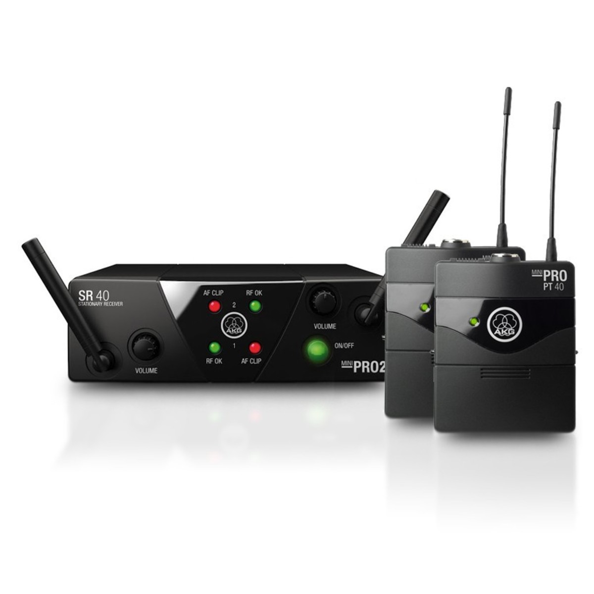 AKG WMS40 Mini Dual Wireless Instrument System, ISM 2/3