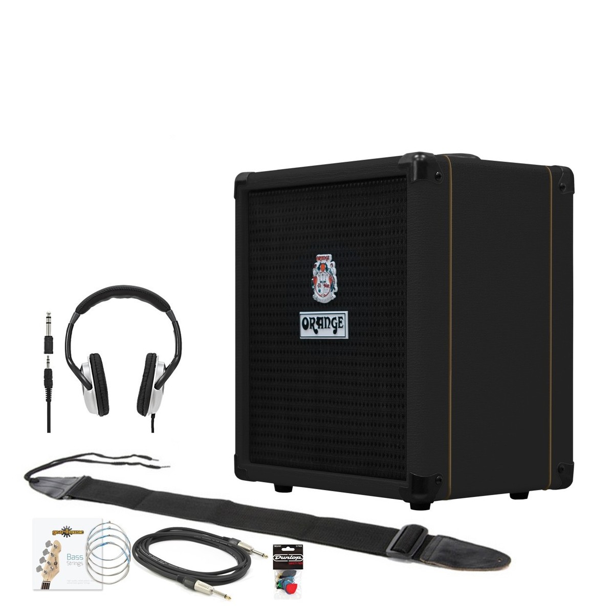 Orange Crush Bass 25 Practice Pack, Black