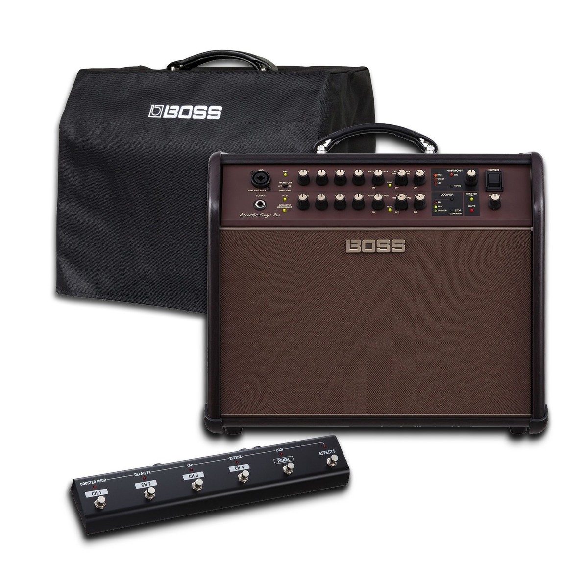 Boss Acoustic Singer Pro Amplifier with Cover and Foot Controller