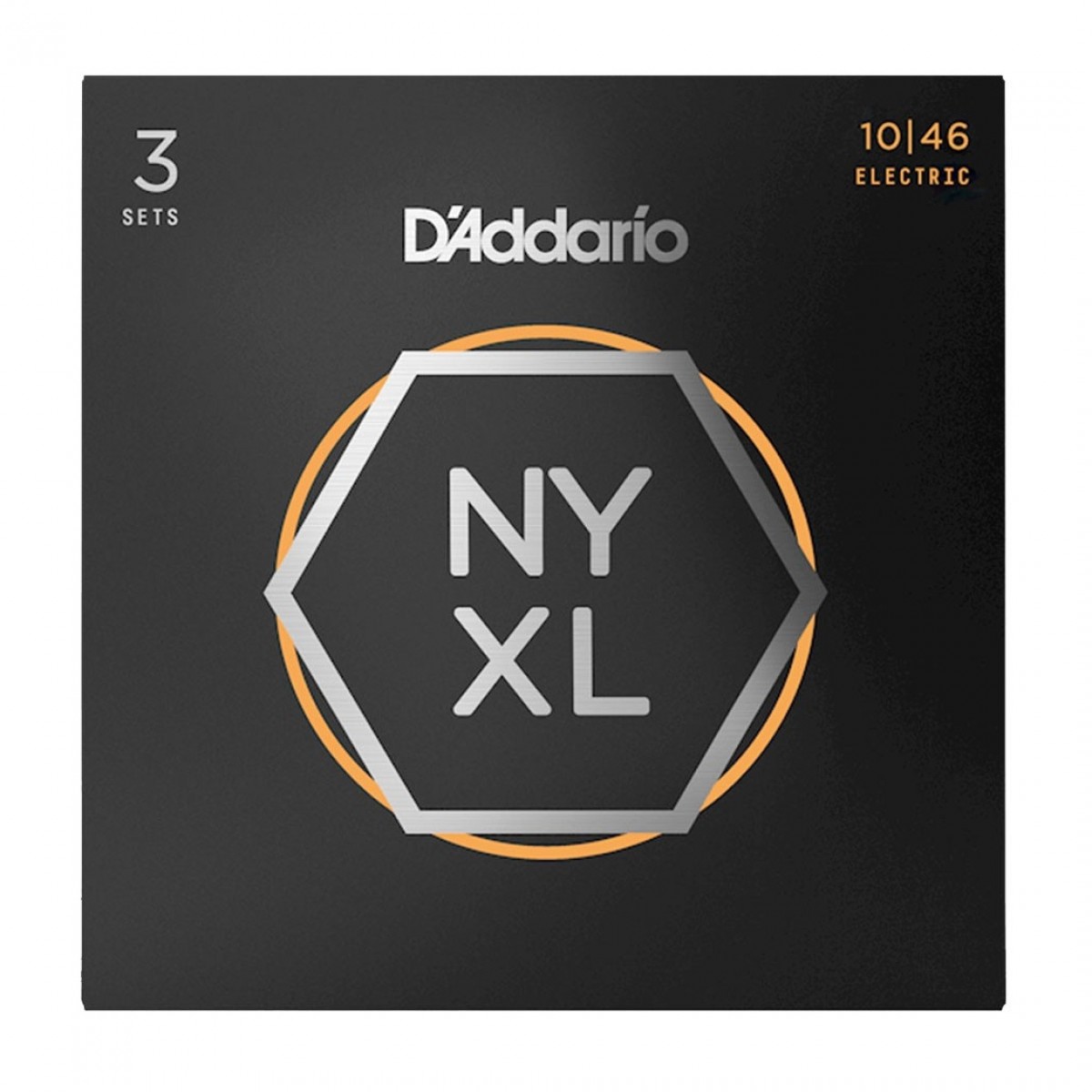 D'Addario NYXL1046-3P Electric Guitar Strings .010 - .046, 3 Pack