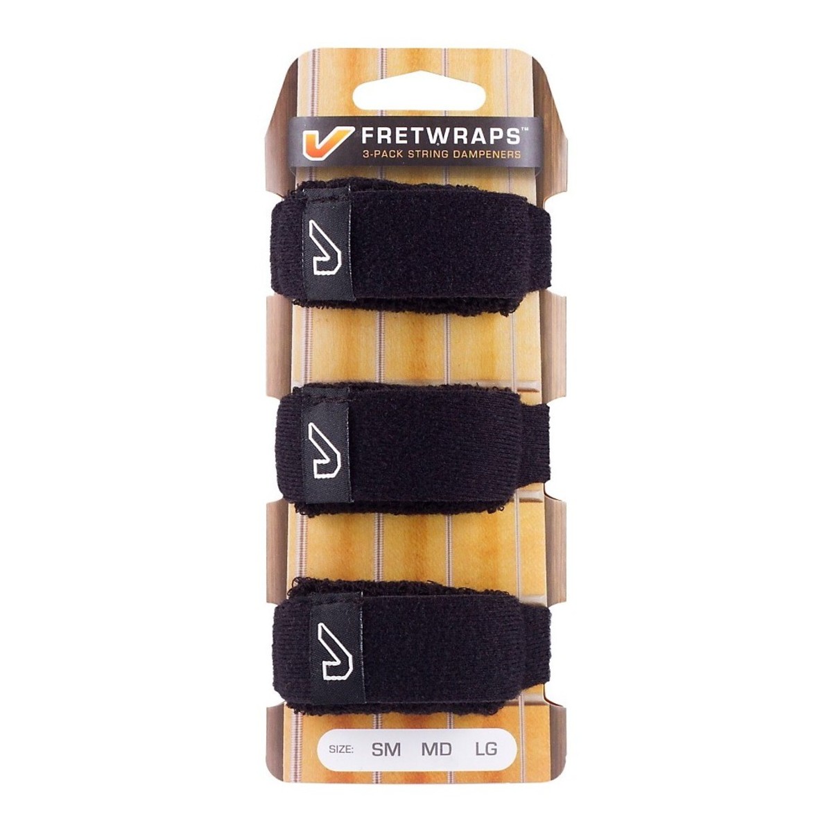 Gruv Gear Black FretWraps 3-Pack, Small
