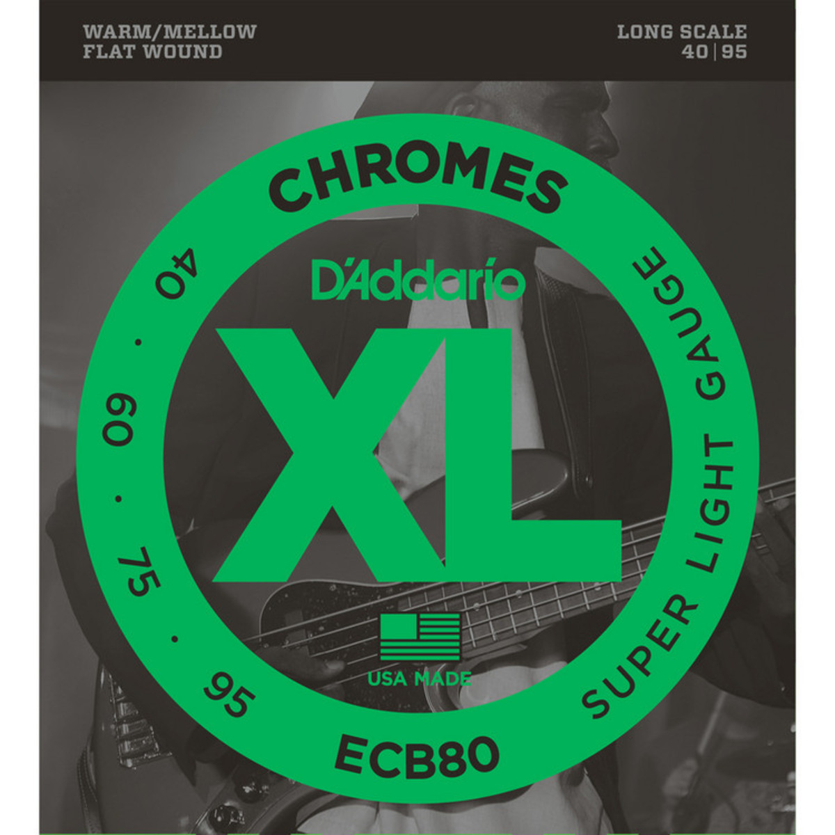 D'Addario ECB80 Flatwound Bass Strings (40-95)