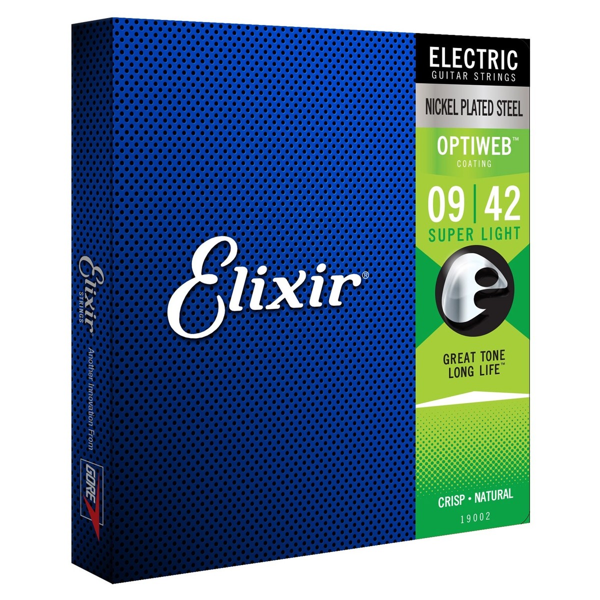Elixir 19002 OPTIWEB Coated Electric Guitar Strings, 9-42