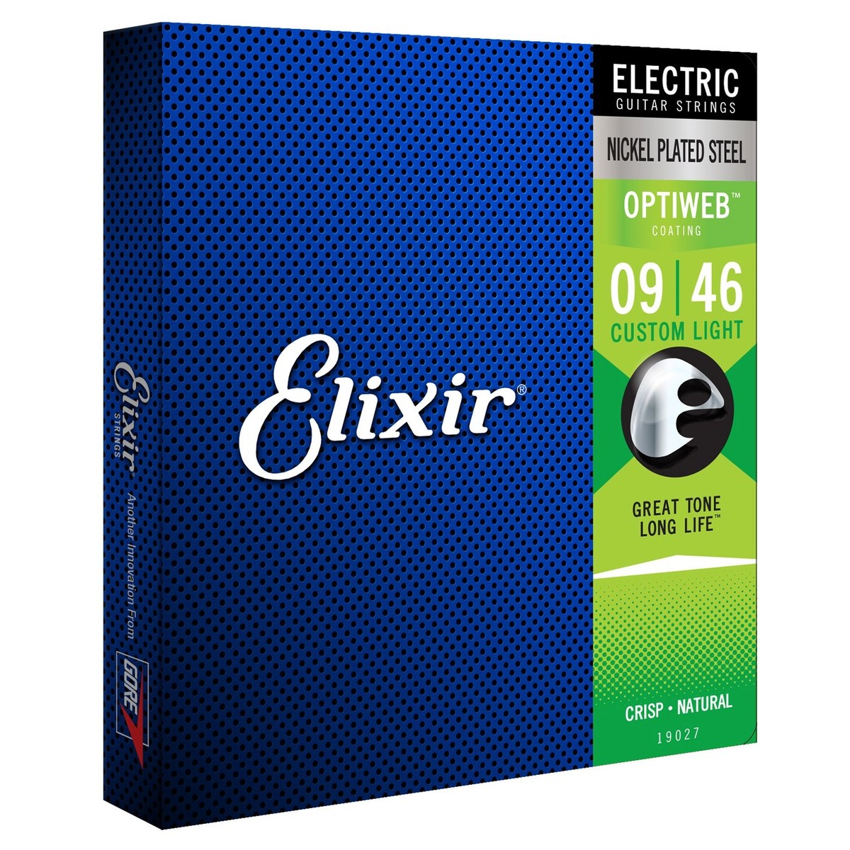 Elixir 19027 OPTIWEB Coated Electric Guitar Strings, 9-46