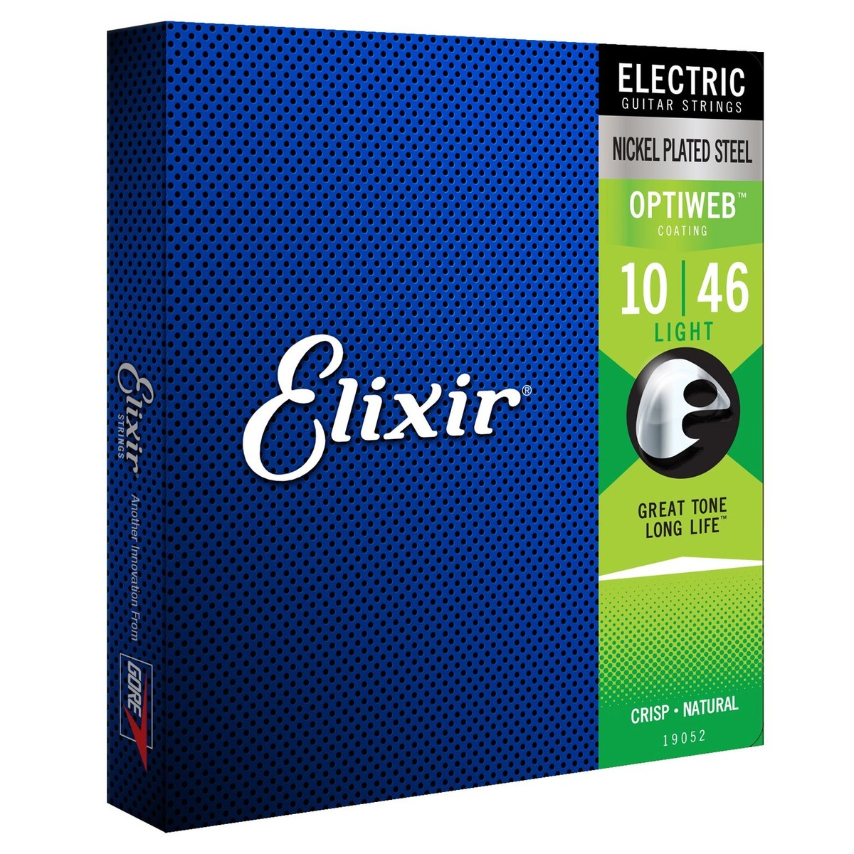 Elixir 19052 OPTIWEB Coated Electric Guitar Strings, 10-46