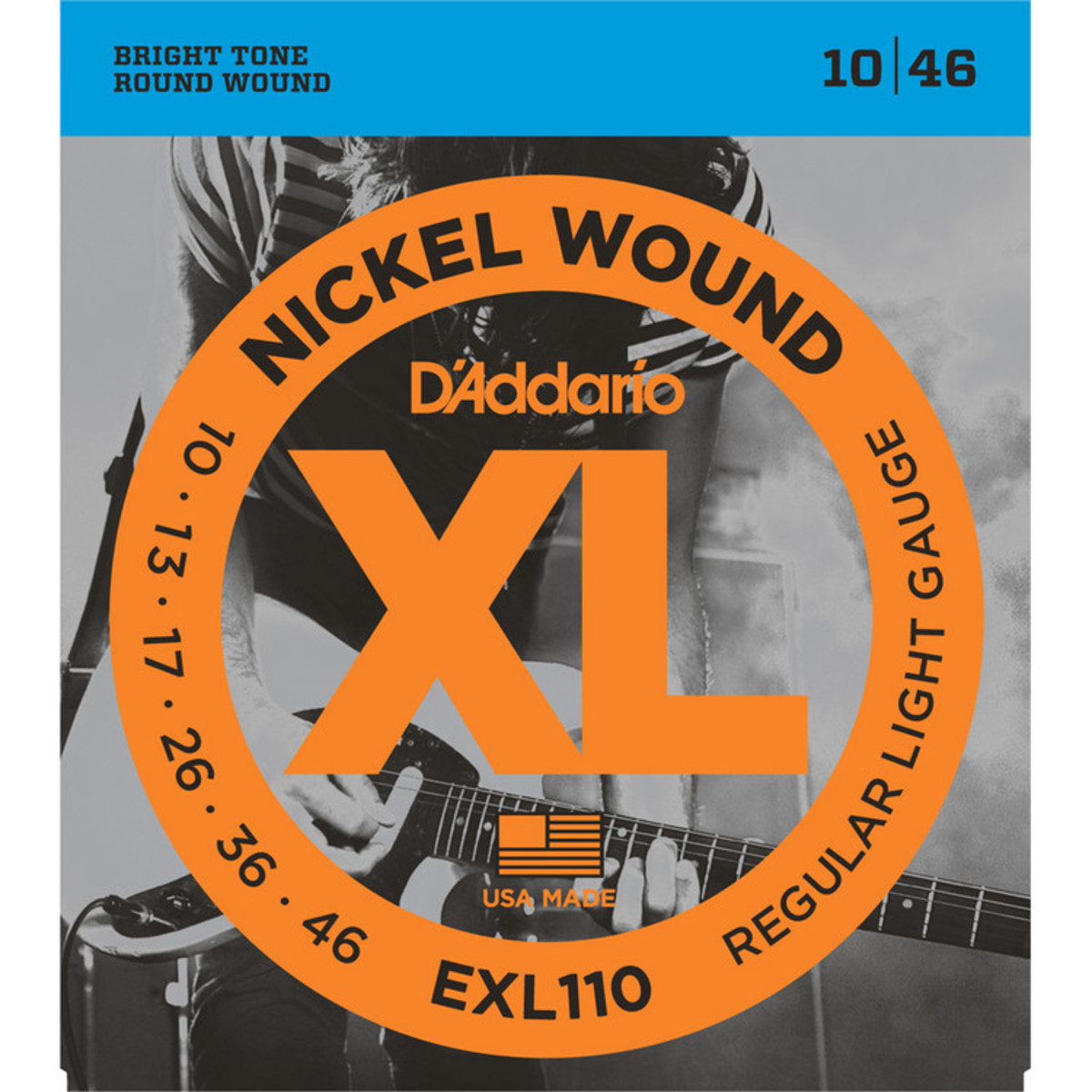 D'Addario EXL110 Electric Guitar Strings, Regular Light 10-46