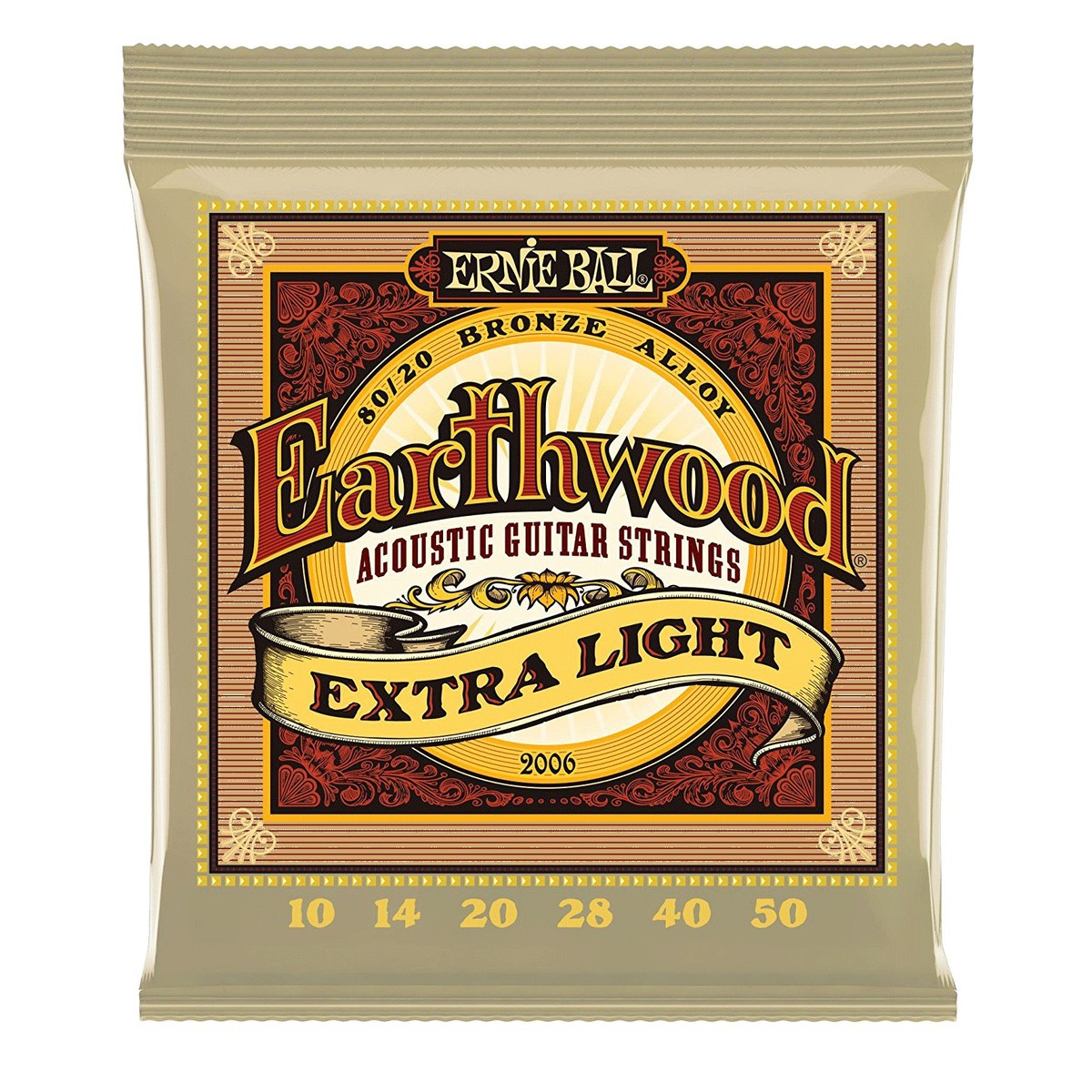 Ernie Ball Earthwood 2006 80/20 Bronze Extra-Light Set 10-50