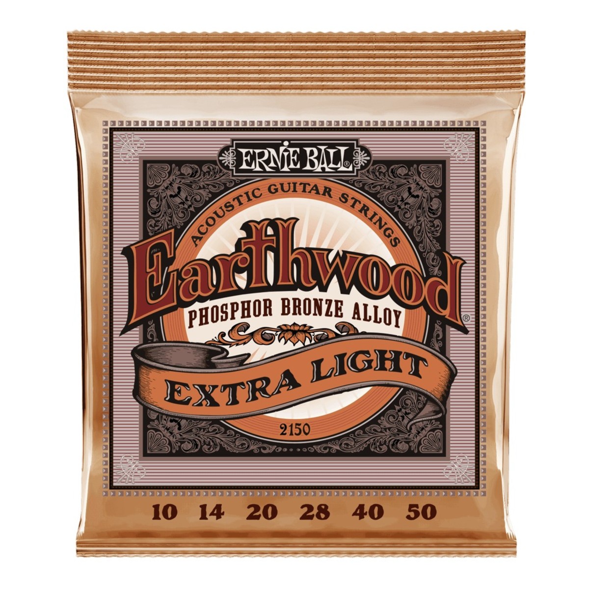 Ernie Ball 2150 Earthwood Phosphor Bronze Extra Light 10-50