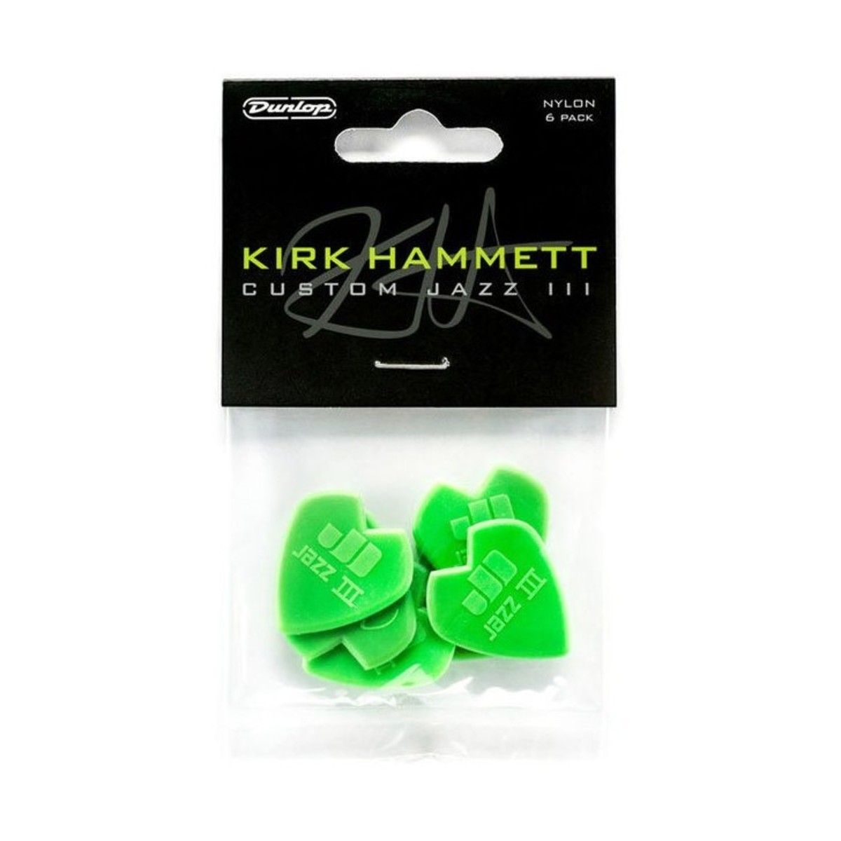 Dunlop Kirk Hammett Custom Jazz III Picks Pack of 6