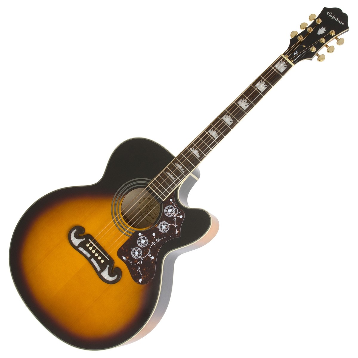 Epiphone J-200 EC Studio (EJ-200SCE), Vintage Sunburst
