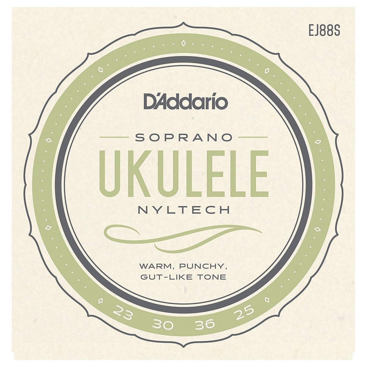DAddario EJ88S Nyltech Ukulele, Soprano