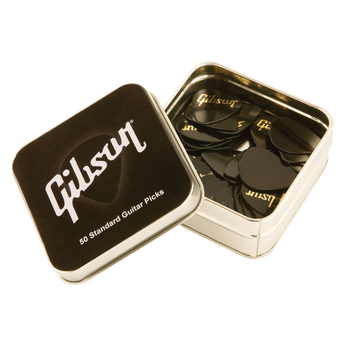 Gibson APRGG50-74XH Guitar Pick Tin, 50 Picks, Extra Heavy