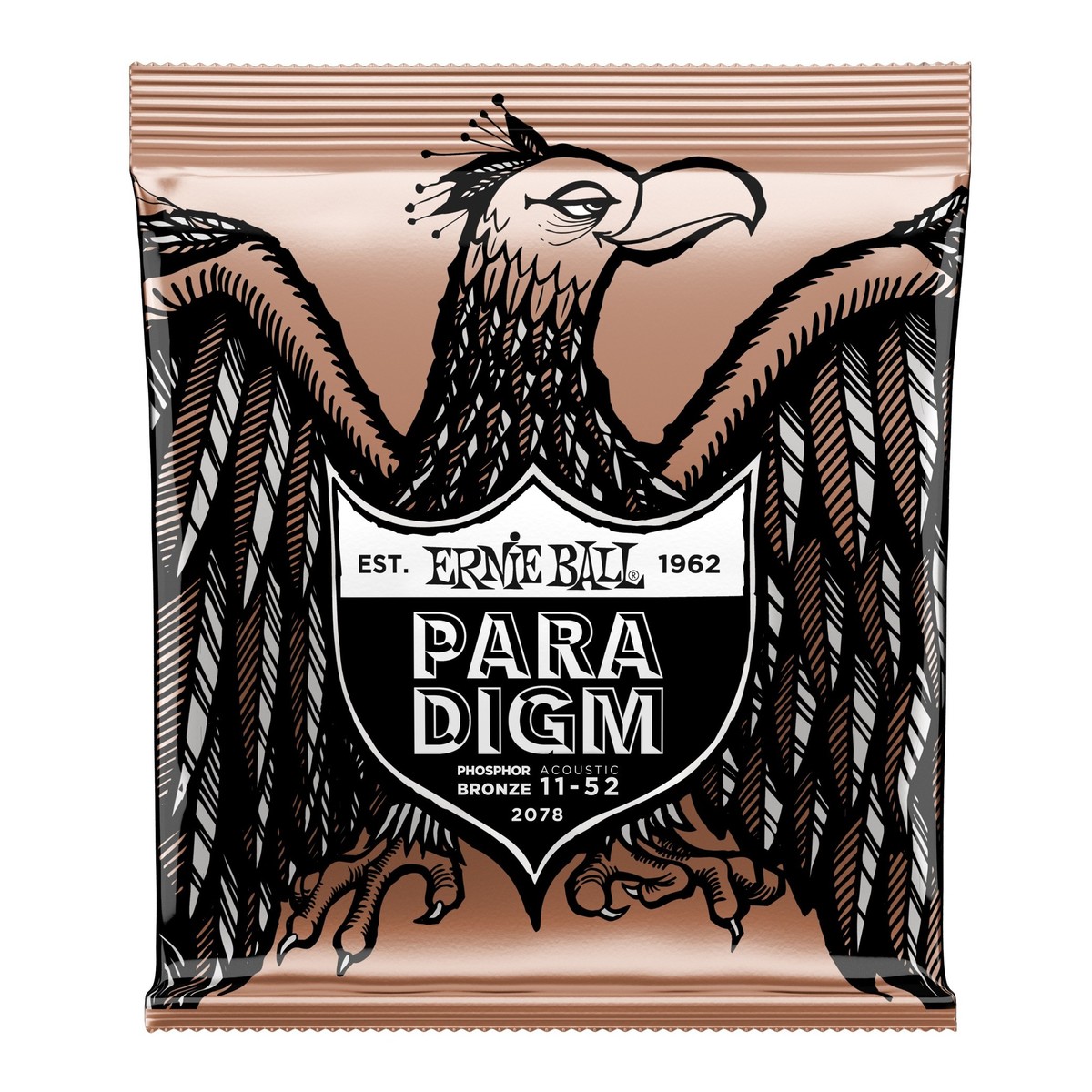 Ernie Ball P02078 Paradigm Light Phosphor Bronze, 11-52