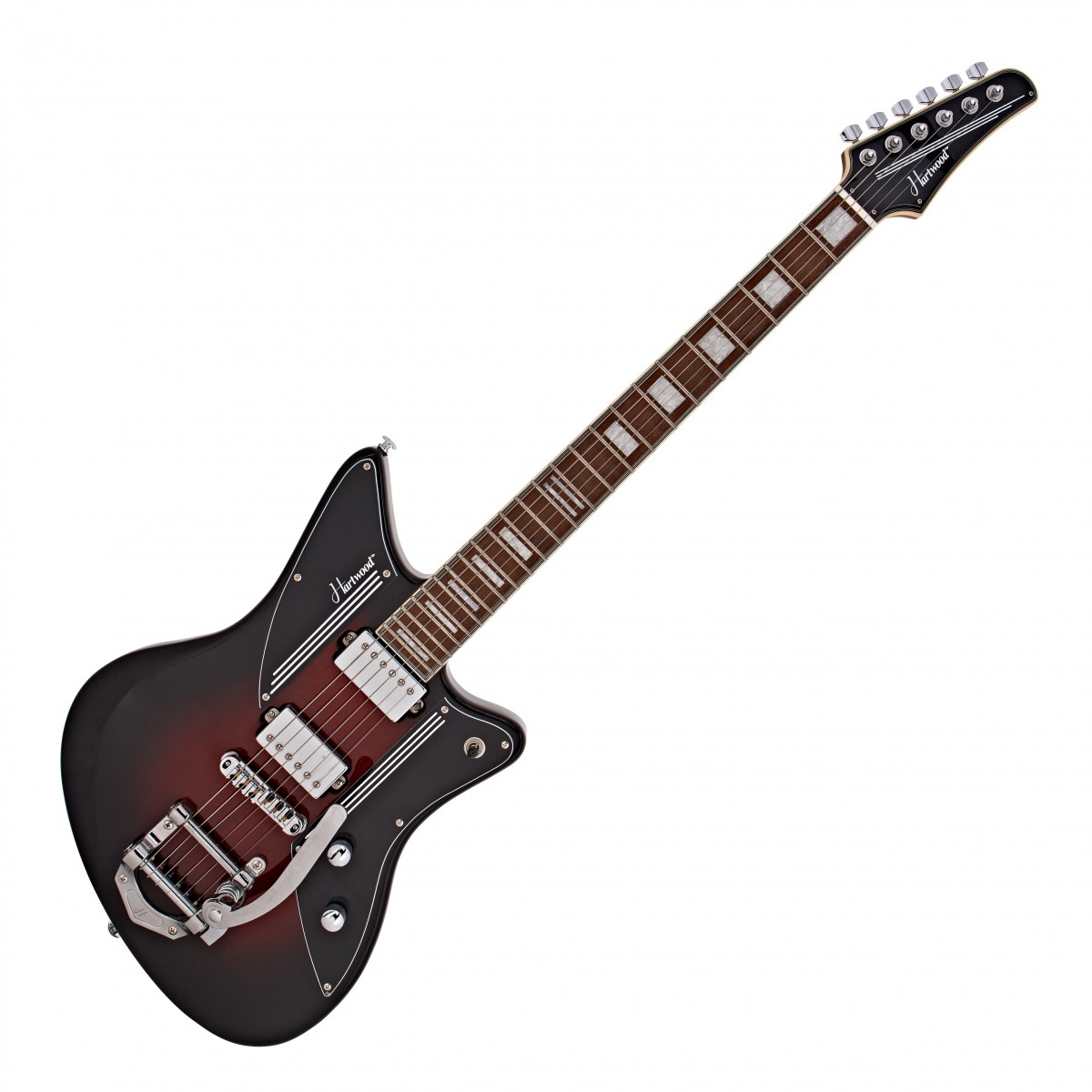 Hartwood Charger Vibrato Electric Guitar, Cigar Burst