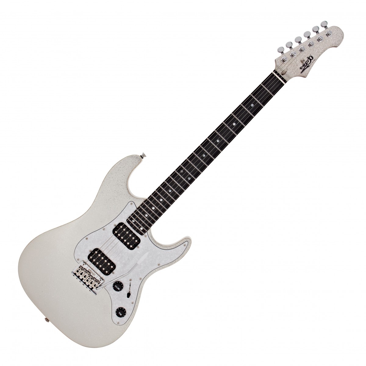 JET Guitars JS-500 Ebony, Silver Sparkle