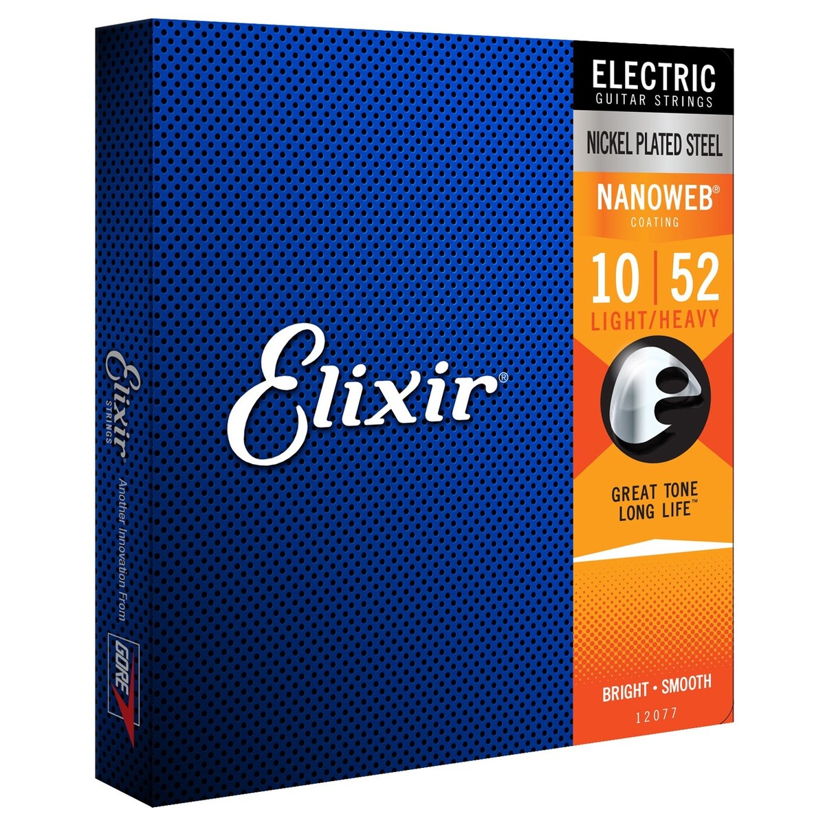 Elixir 12077 NANOWEB Light Heavy Strings, 10-52