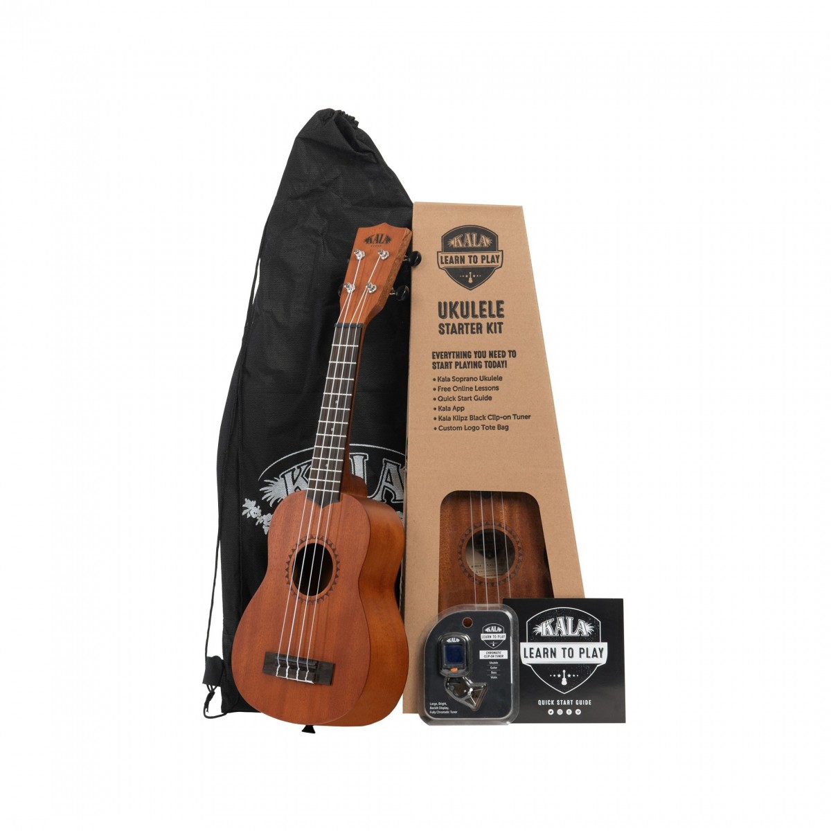 Kala Learn To Play Ukulele Starter Kit, Soprano