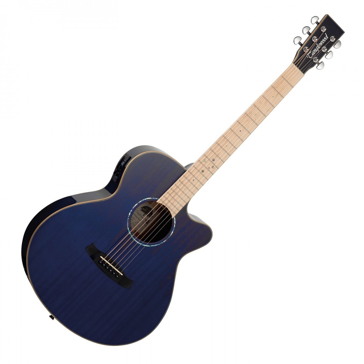 Tanglewood TW4CEBLA Winterleaf Super Folk, Blue Gloss