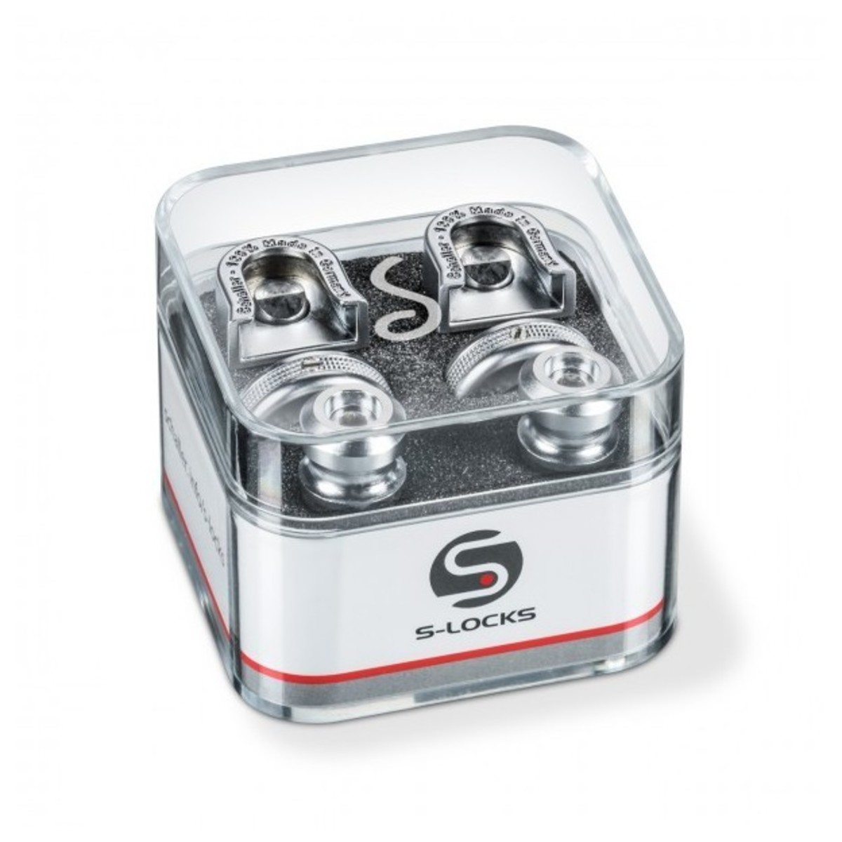 Schaller Security Strap Lock Set, Satin Chrome