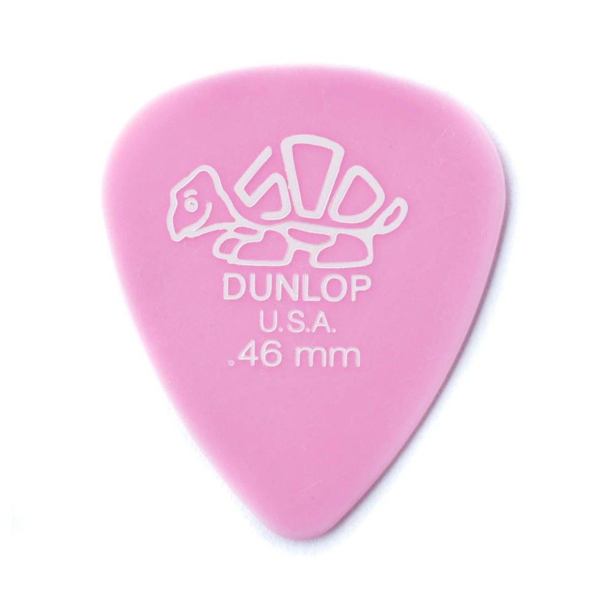 Dunlop 0.46mm Del 500 Pick, Light Pink, Players Pack of 12