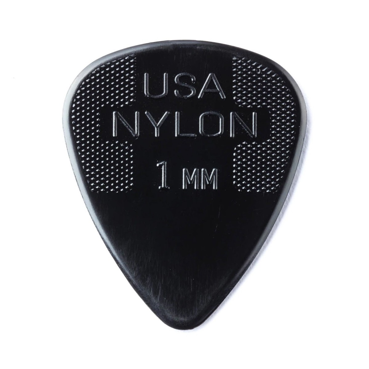 Dunlop 44P10 1.00mm Nylon Standard Pick, Black, Players Pack of 12