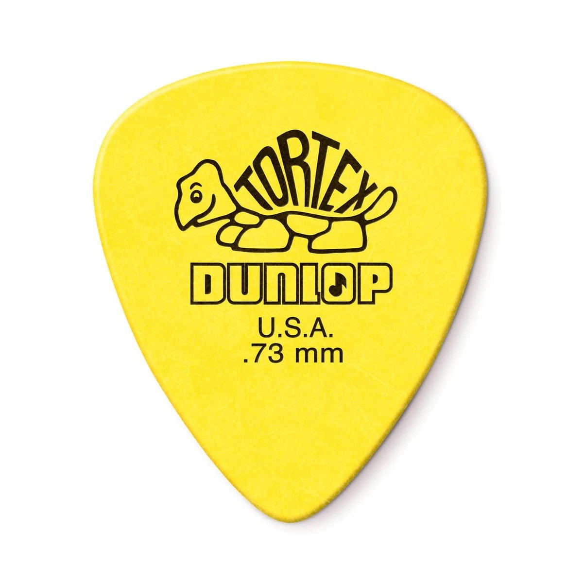 Dunlop 0.73mm Tortex Standard Pick, Yellow, Players Pack of 12
