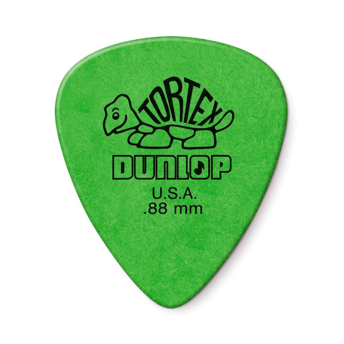 Dunlop 418P88 0.88mm Tortex Standard Pick, Green, Players Pack of 12