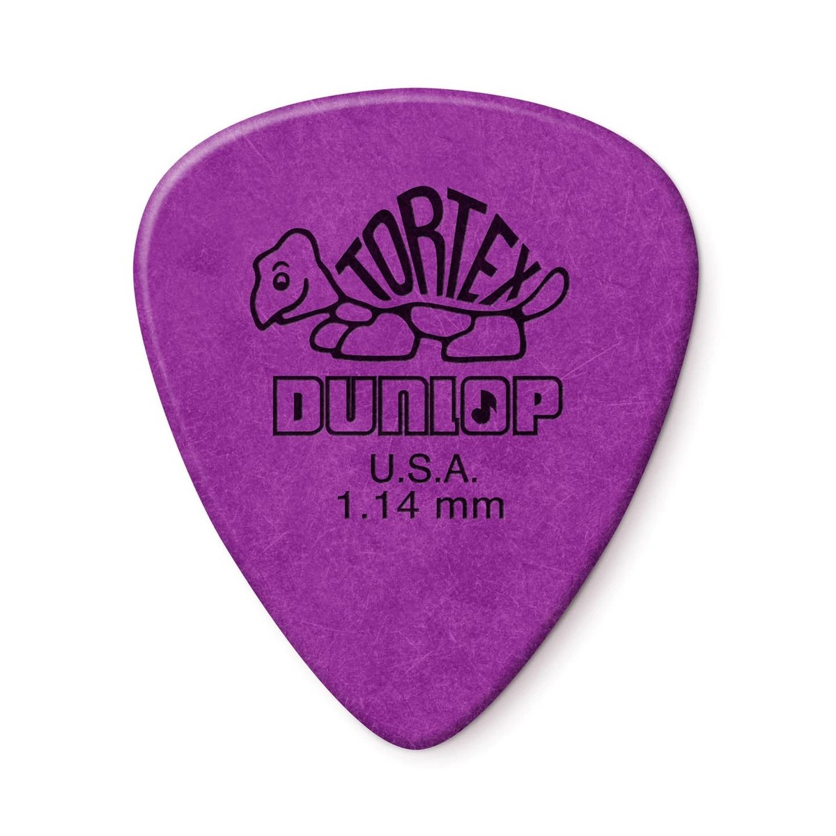 Dunlop 418P114 1.14mm Tortex Pick, Purple, Players Pack of 12