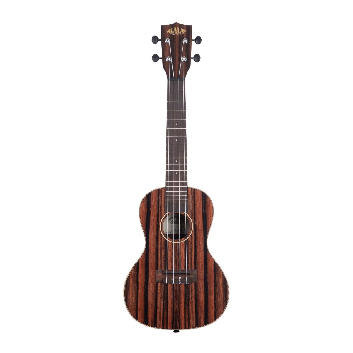 Kala Striped Ebony Acoustic Concert Ukulele, Satin
