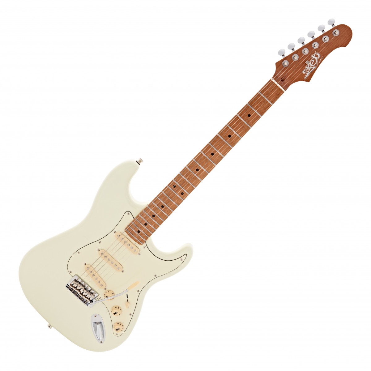 JET Guitars JS-300 Roasted Maple, Olympic White