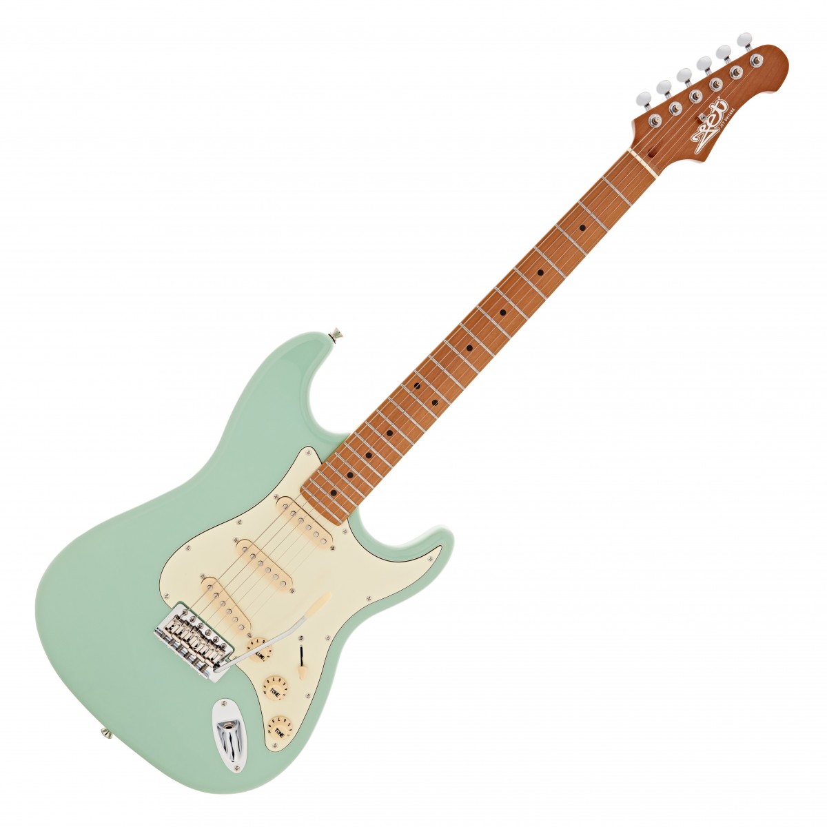 JET Guitars JS-300 Roasted Maple, Sea Foam Green