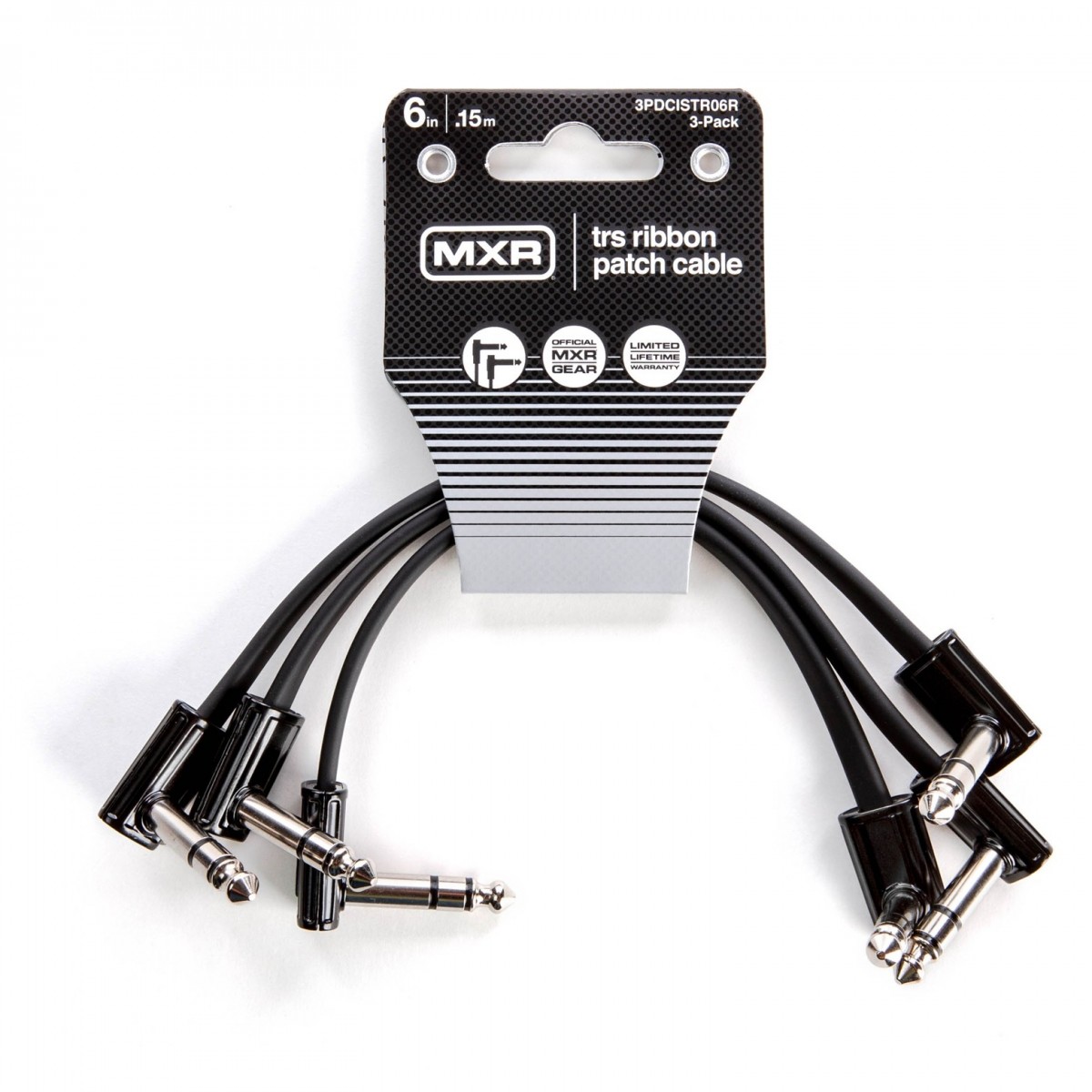 MXR TRS Ribbon Patch Cable 3 Pack, 6 Inch