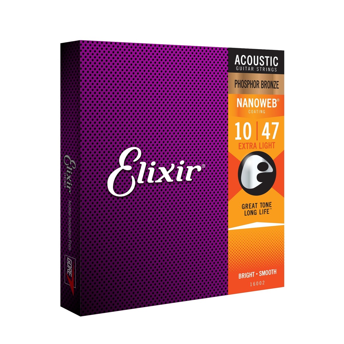 Elixir 16002 NANOWEB Phosphor Bronze Strings, 10-47