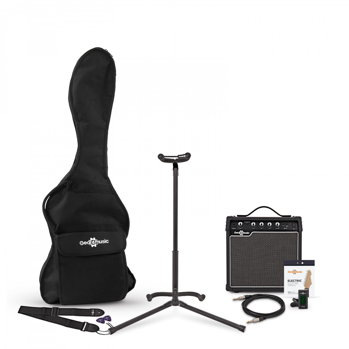 15 Watt Guitar Amp & Accessory Pack, by Gear4music