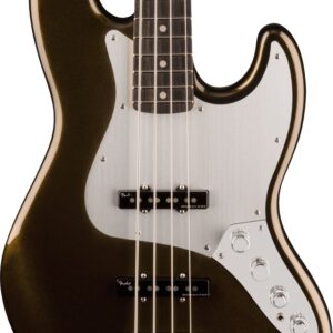 Fender American Ultra II Jazz Bass Guitar in Texas Tea Ebony Fingerboard