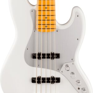 Fender American Ultra II Jazz Bass Guitar V in Avalanche Maple Fingerboard