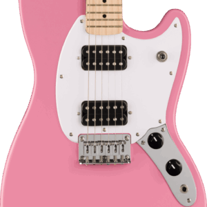 Squier Sonic Mustang HH Electric Guitar in Flash Pink