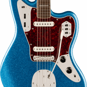 Squier FSR Classic Vibe '70s Jaguar in Blue Sparkle With Matching Headstock