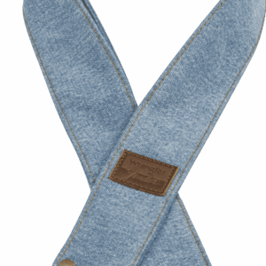 Fender x Wrangler Riveted Denim Guitar Strap in Light Indigo