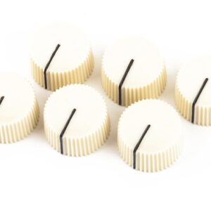 Fender Pure Vintage Radio Amplifier Knobs x6 In Cream