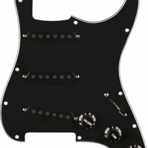 Fender Pre-Wired Strat Pickguard Pure Vintage 65 with RWRP Middle Black 11 Hole PG