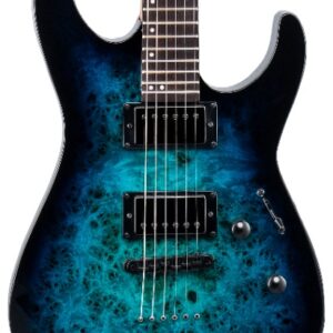 ESP LTD M-200DX NT Electric Guitar in Blue Burst