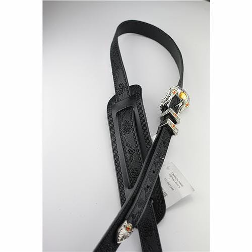 Gretsch Tooled Leather Strap in Black