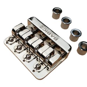 Babicz FCH4 AM 4-String Bass Guitar String-Thru Bridge in Chrome