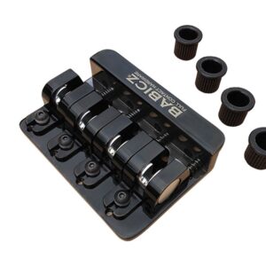 Babicz FCH4 AM 4-String String-Thru Bass Guitar Bridge in Black