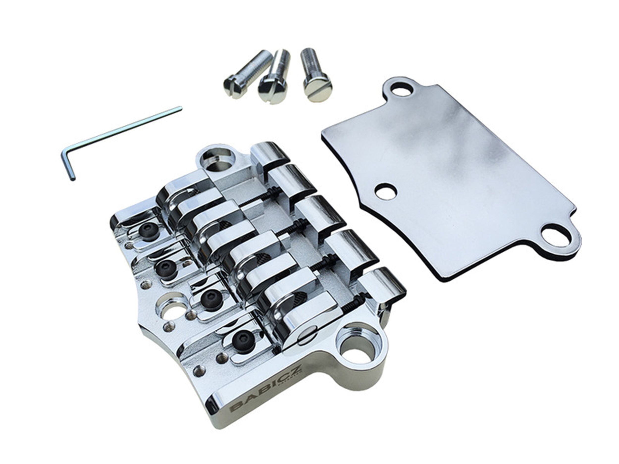 Babicz FCH 3PT 4-String Bass Guitar Bridge in Chrome