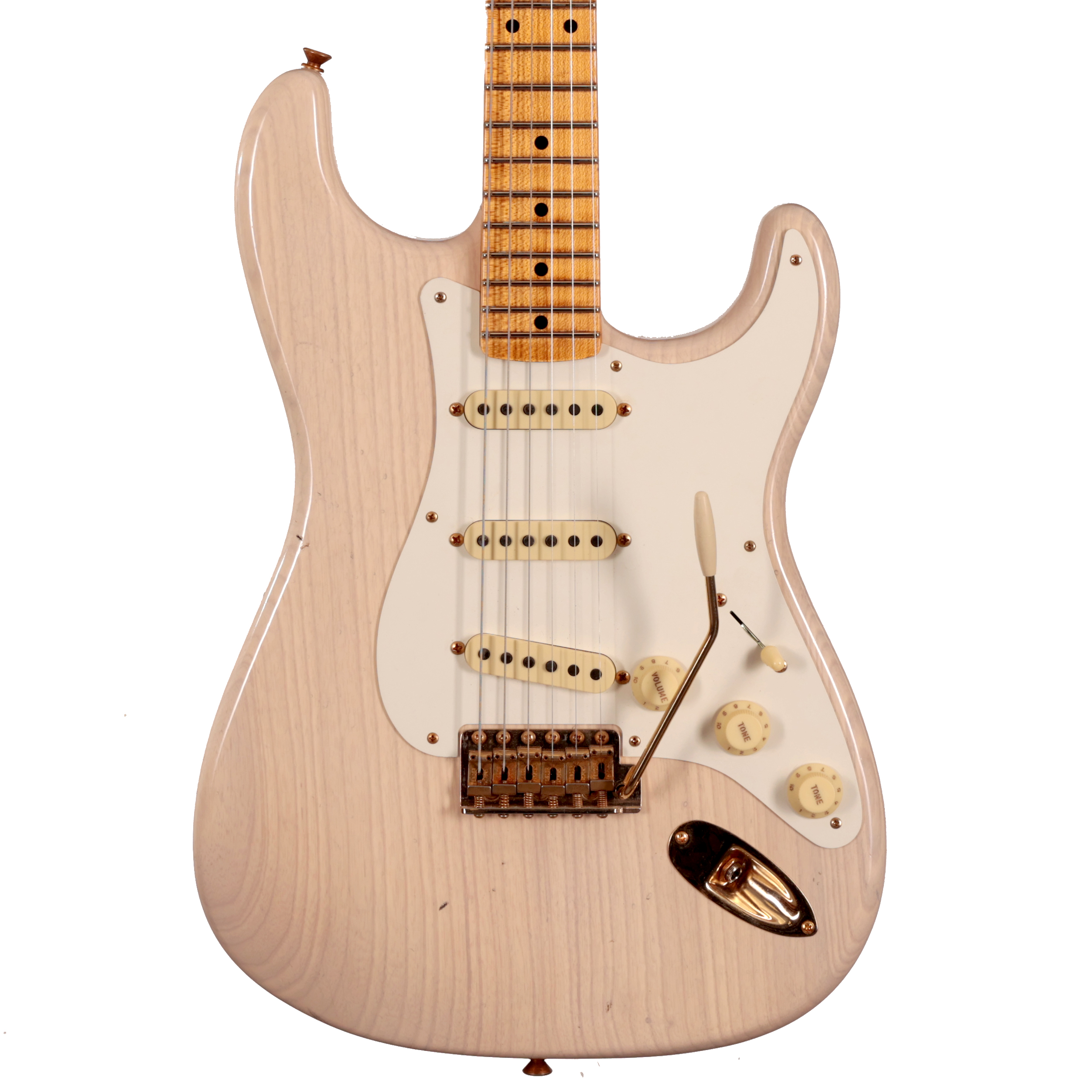 Fender Custom Shop '55 Stratocaster Journeyman Relic in Super Faded Aged White Blonde
