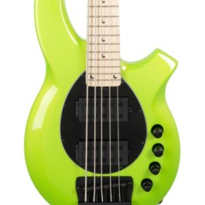 Music Man Bongo 5 HH 5-String Bass Guitar in Mantis Green