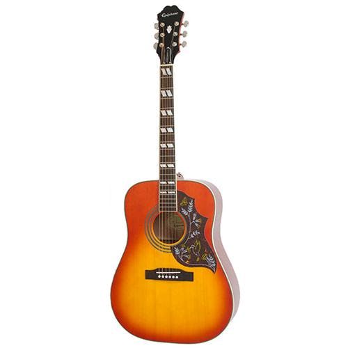 Epiphone Studio Hummingbird Electro Acoustic Guitar In Faded Cherry
