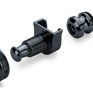Schaller Guitar S-Lock Pair Black Chrome Strap Locks